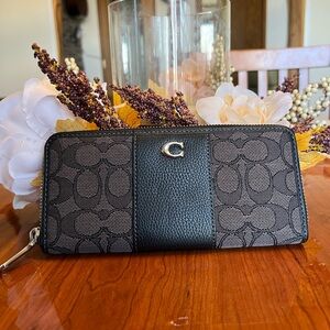 Coach zip around wallet